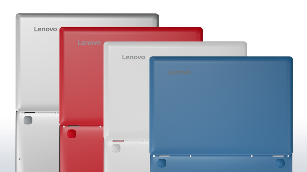 Lenovo Ideapad 110S (11, Intel) Back View of 4 Color Models