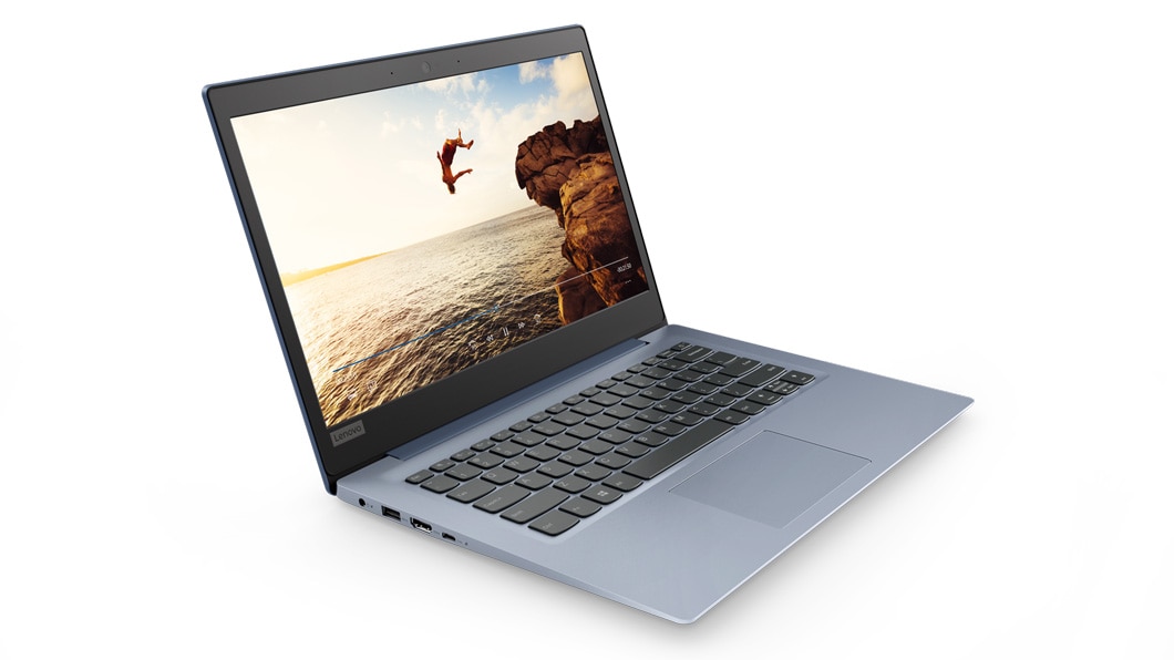 Lenovo Ideapad 120s (14) in Blue Front Left Side View