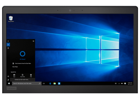 Lenovo Ideapad 120s Display Showing Windows Cortana