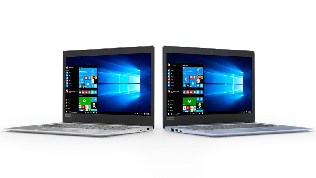 Lenovo Ideapad 120s (14) Blue and Grey Models Side-by-side