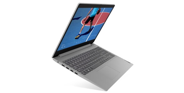 Lenovo IdeaPad 3 (15'', AMD) laptop, right angle view, open