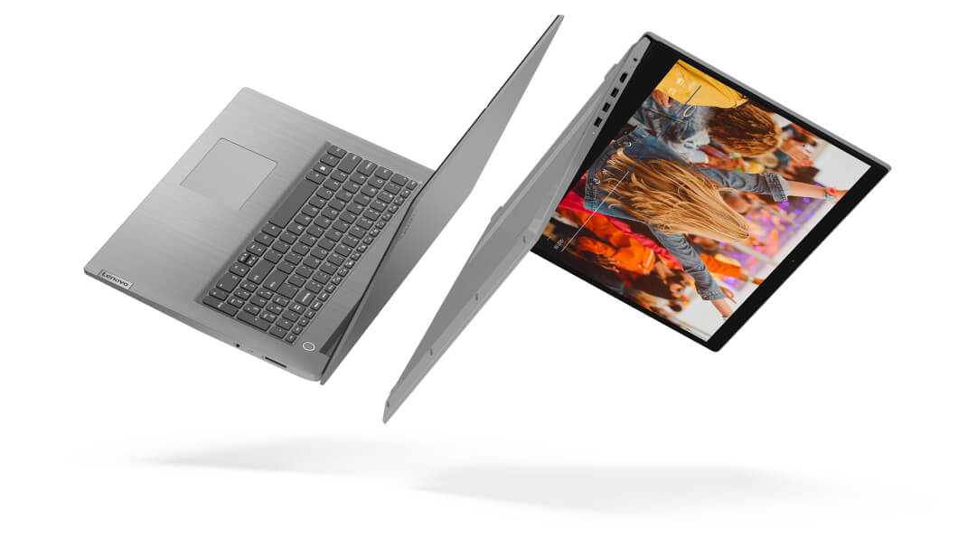 View of two Lenovo Ideapad 3(17