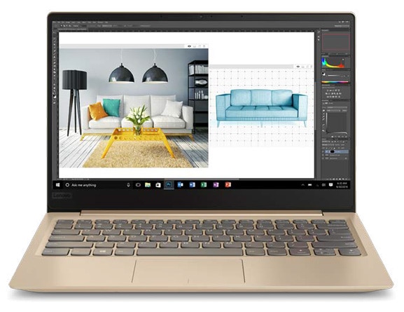 Lenovo Ideapad 320S (13) in Gold, Front View
