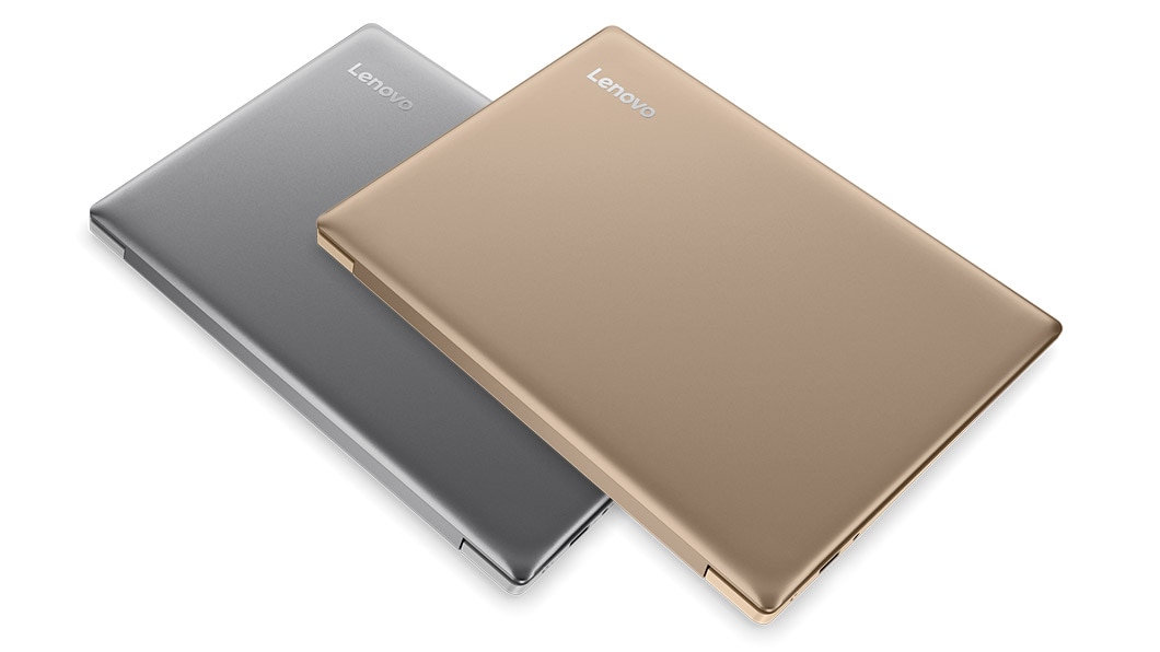 Lenovo Ideapad 320S (13) in Mineral Grey and Gold, Top Cover View