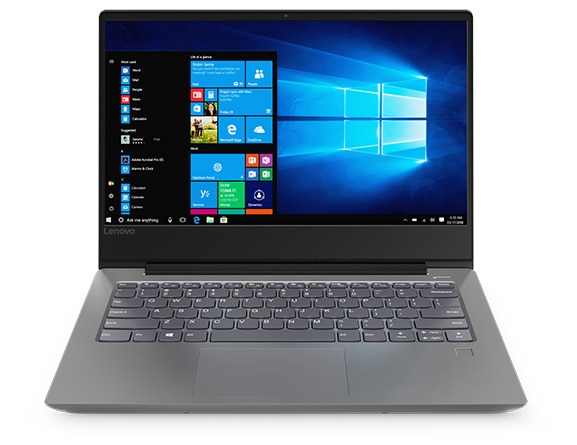 Lenovo Ideapad 330S (14, AMD), front view, open, showing display, keyboard, and touchpad.