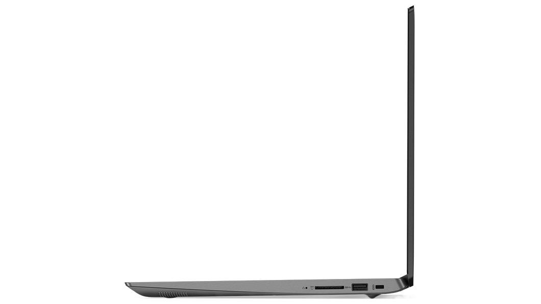 Lenovo Ideapad 330S (15), right view, open, showing ports.
