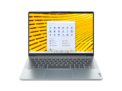Front-facing Lenovo IdeaPad 5 Pro Gen 7 laptop PC, positioned vertically.