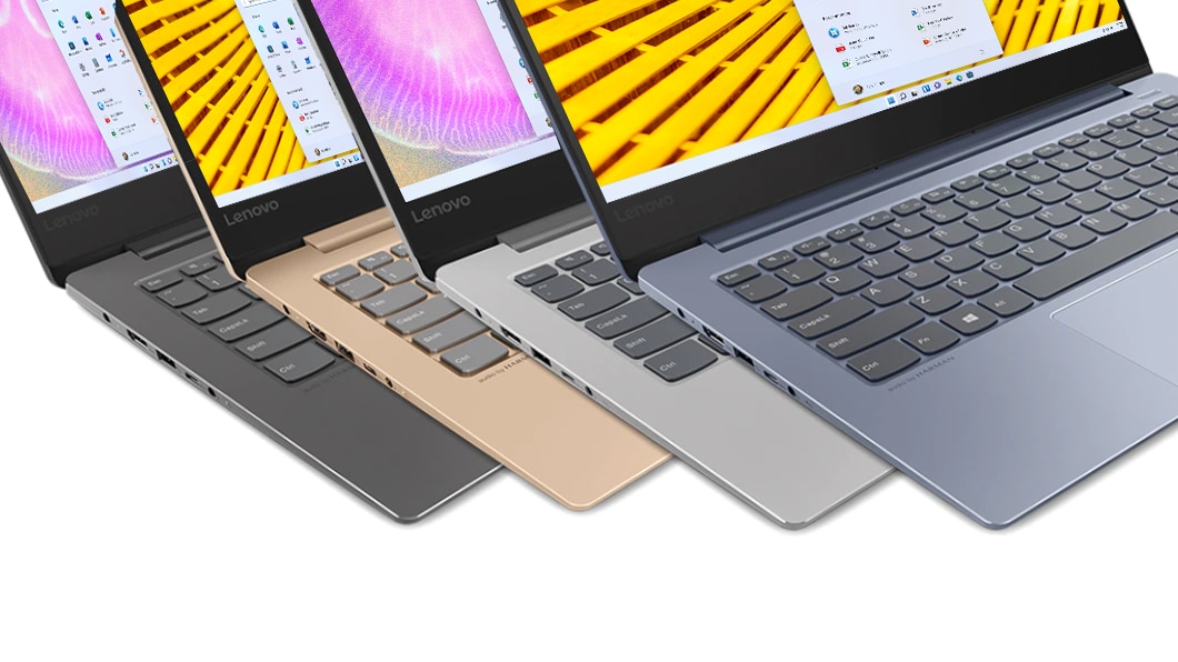 4 differently colored Lenovo Ideapad 530S laptops