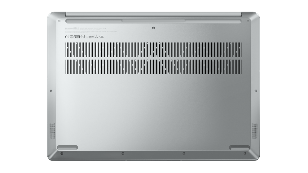 Vista inferior de la laptop IdeaPad 5i Pro de 16” de Lenovo