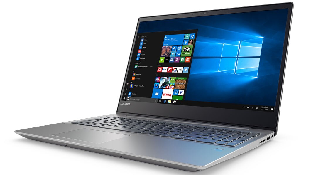 Lenovo Ideapad 720 Front Right View Featuring Windows 10