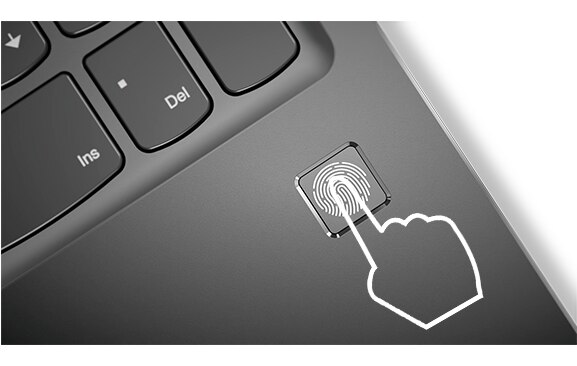 Lenovo Ideapad 720s (15) Fingerprint Reader Detail