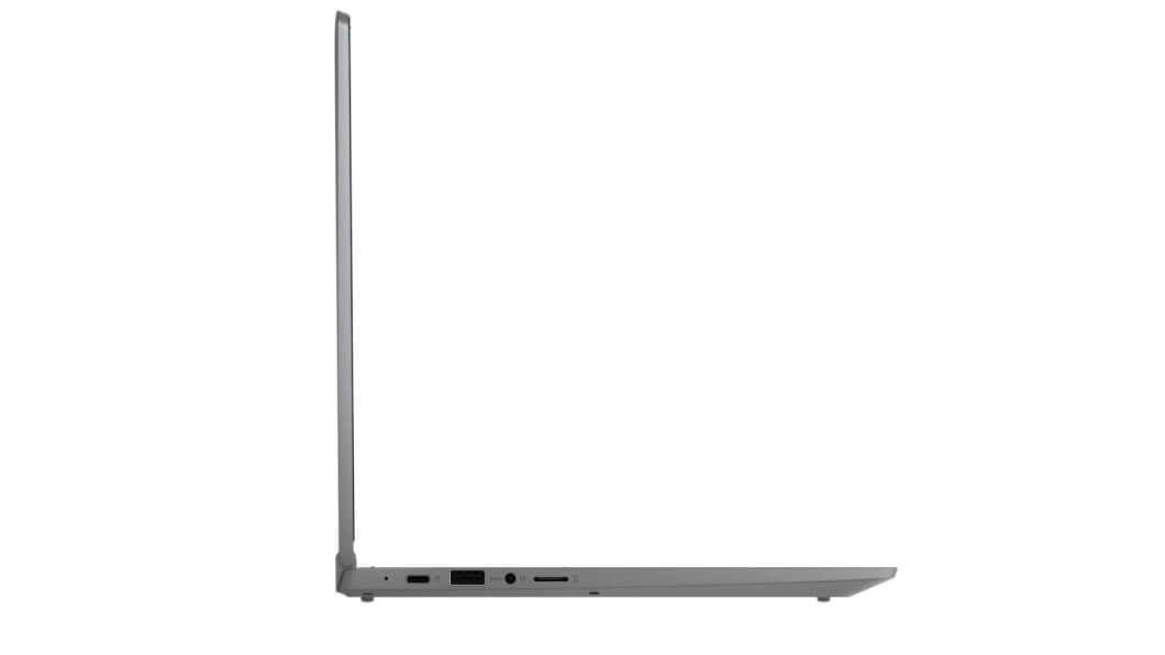 Vista del lateral izquierdo del Chromebook Lenovo IdeaPad 5 Flex