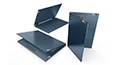 Various views of the IdeaPad Flex 5 laptop, light teal