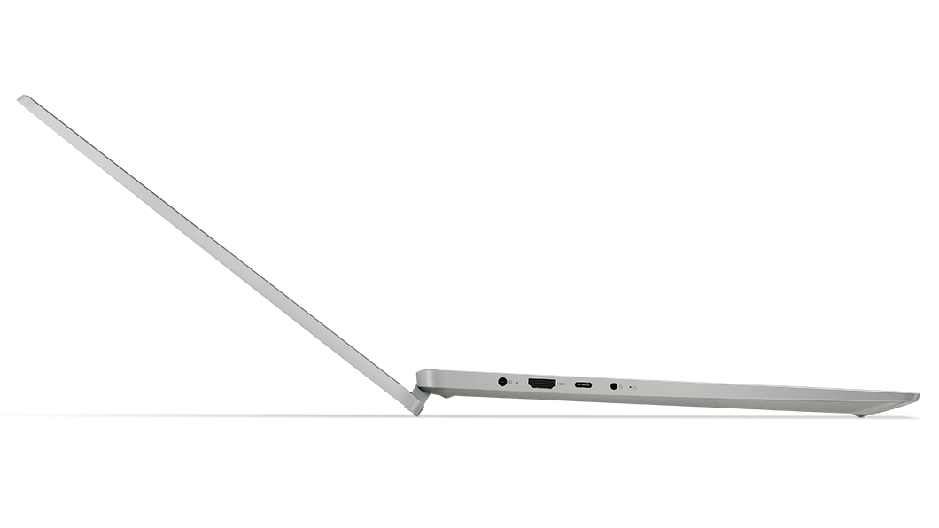 Portátil 2-em-1 Lenovo IdeaPad Flex 5 (7.ª geração) de 16'' (40,64 cm, AMD): perfil esquerdo, modo portátil, tampa aberta