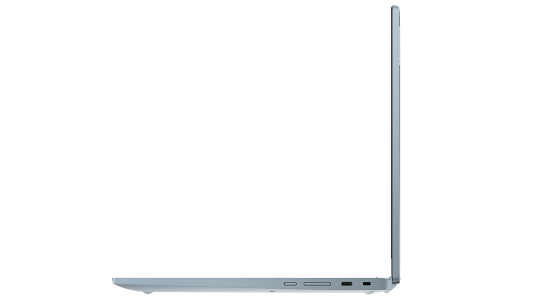 IdeaPad Flex 5i Chromebook Gen 7 (14'' Intel)—right profile, laptop mode, lid open
