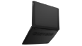 Thumbnail of Lenovo IdeaPad Gaming 3i Gen 6 (15” Intel) laptop—3/4 right-rear view of top and bottom, with lid open wide