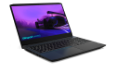 Thumbnail of Lenovo IdeaPad Gaming 3i Gen 6 (15” Intel) laptop—3/4 left-front view with lid open and image of racecar on the display