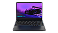 Thumbnail of Lenovo IdeaPad Gaming 3i Gen 6 (15” Intel) laptop—front view with lid open and image of racecar on the display