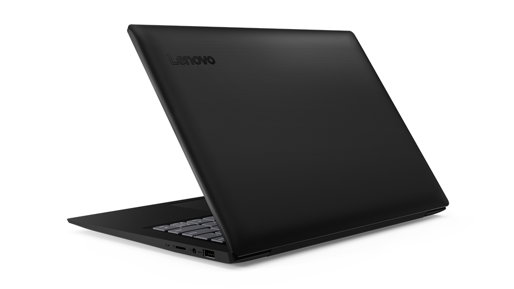 View from the back of Lenovo Ideapad S130(14) showing brand logo