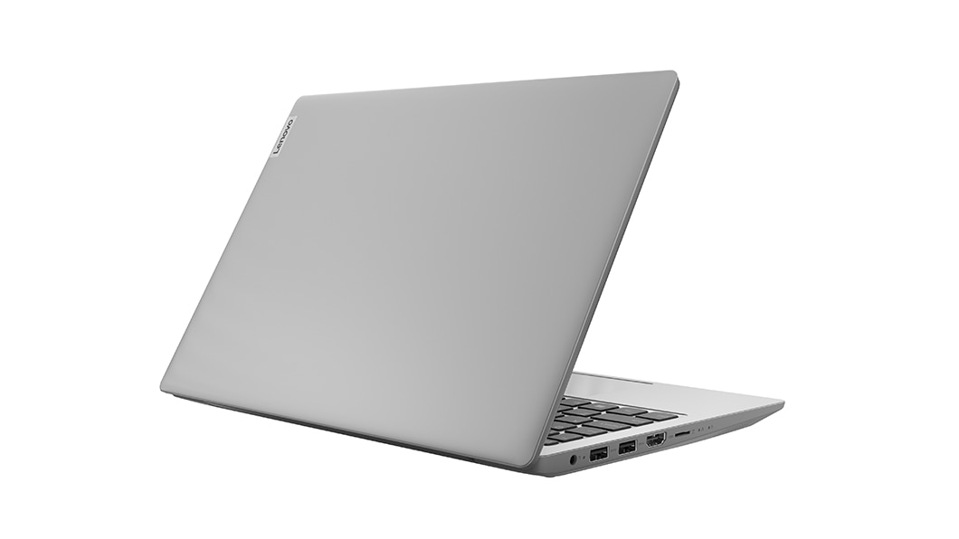 Right angle rear view of the Lenovo IdeaPad S150 (11, AMD) laptop