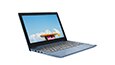Left angle view of the Lenovo IdeaPad S150 (11) laptop, ice blue color