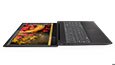 Lenovo IdeaPad S340 (15, AMD) open 180 degrees showing display thumbnail