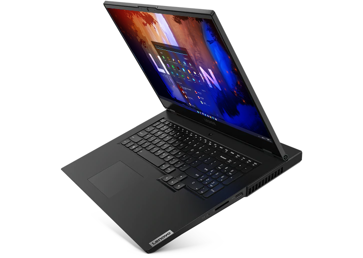 Lenovo Legion 5 17 laptop side view