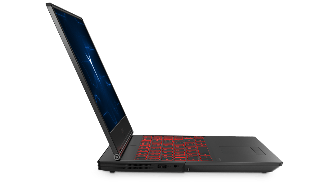 Left side view of the Lenovo Legion Y7000 with ports