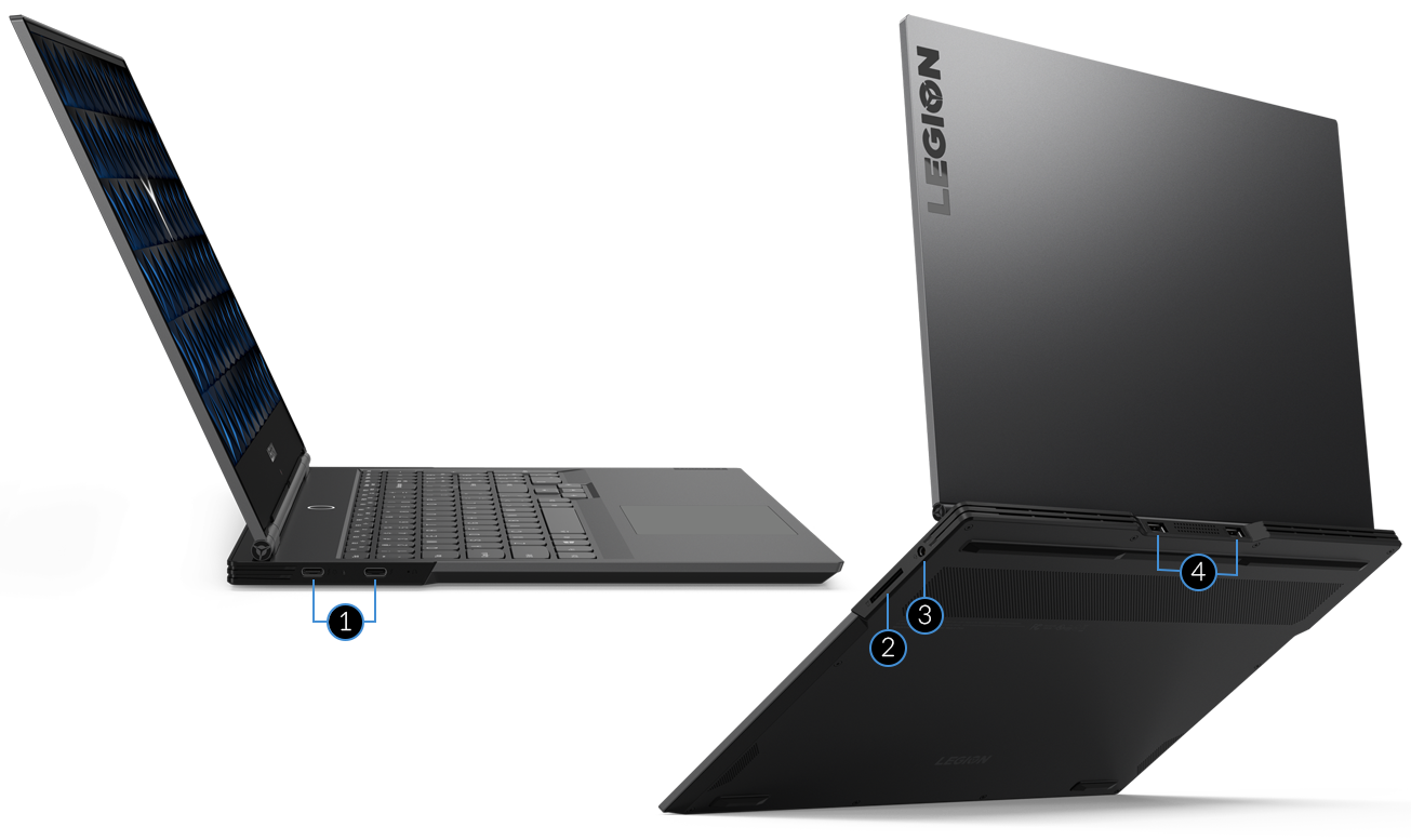 Порты и разъемы ноутбука Lenovo Legion Y740Si