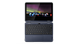 Thumbnail: Overhead view of Lenovo 500w Gen 3 2-in-1 laptop open 180 degrees, showing display panel and keyboard.
