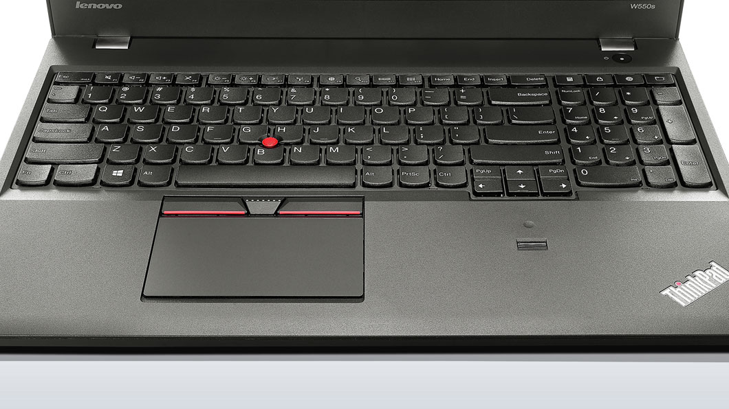 Lenovo ThinkPad W550s Front Keyboard Full Width View