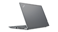 Thumbnail of ThinkPad X13 Gen 2 (13” Intel) laptop – ¾ rear right view, lid open
