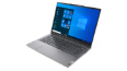 Thumbnail of Lenovo ThinkBook 14p Gen 2 (14” AMD) laptop—3/4 right-front view from slightly above, with lid open and Windows menu on the display