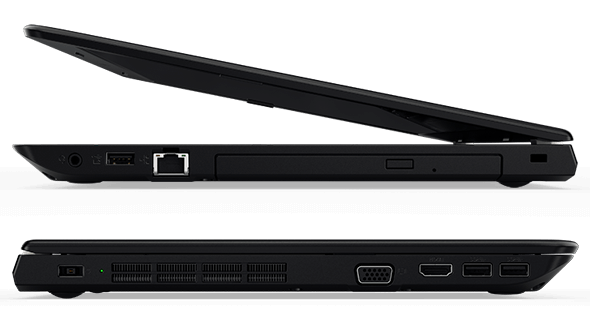 Lenovo ThinkPad E575 Side Views Showing Ports