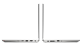 Thumbnail image of left and right side views of two back-to-back silver Lenovo ThinkPad L13 Yoga Gen 2 laptops open 90 degrees