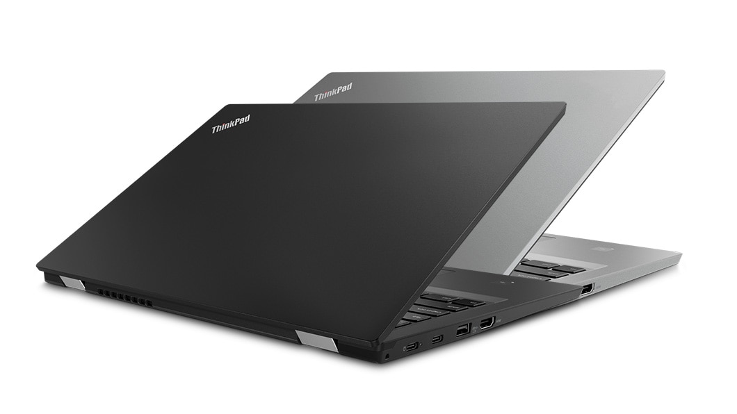 ThinkPad L380 Ultraportable Enterprise Laptop - gallery image - two colors from rear