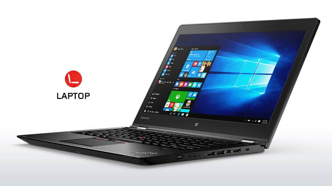 Lenovo ThinkPad P40 Yoga Front Right View in Laptop Mode