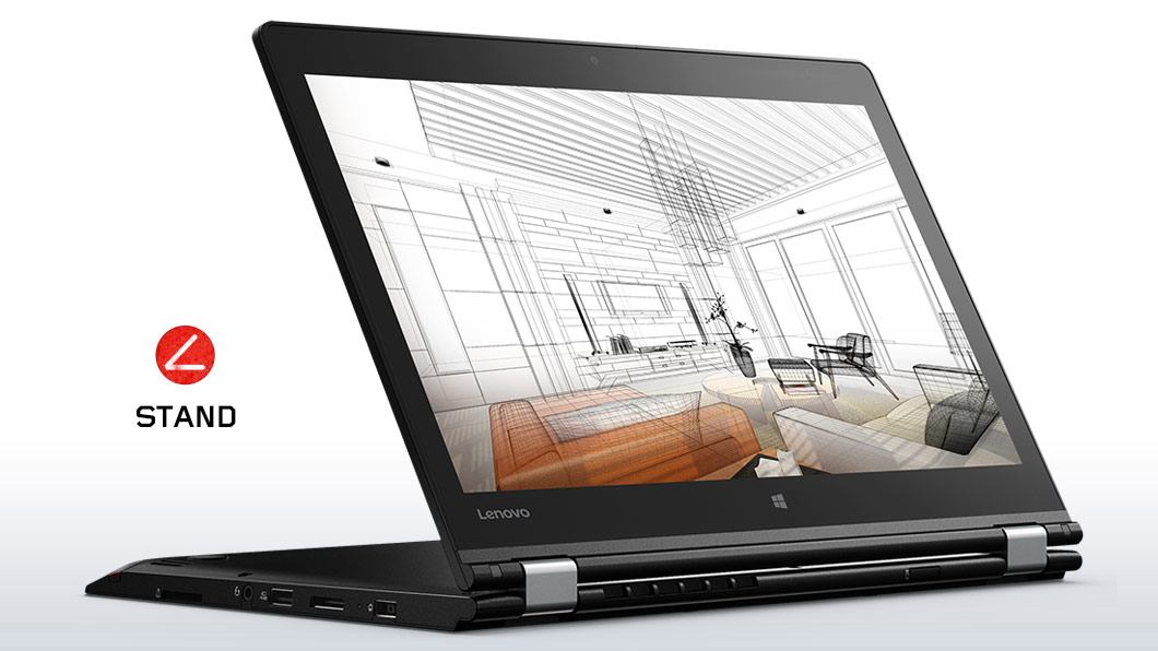Lenovo ThinkPad P40 Yoga Front Left View in Stand Mode