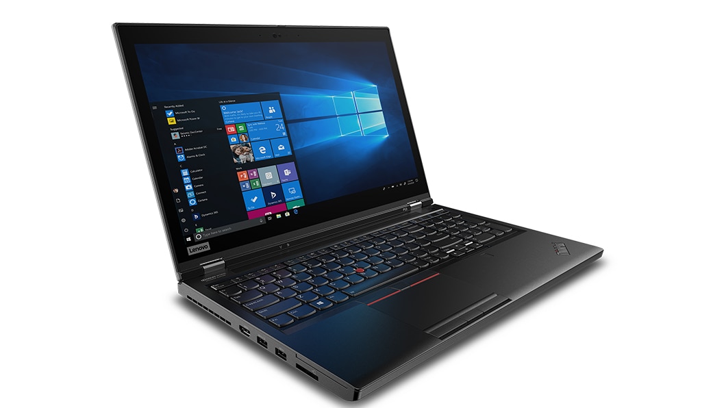 Left angle view of the ThinkPad P53
