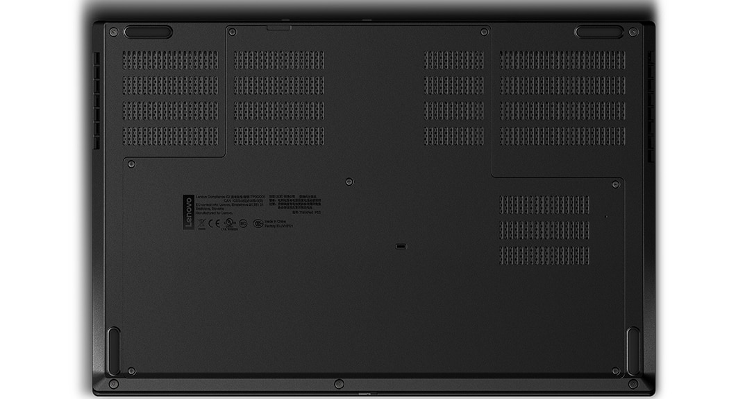 Bottom view of the ThinkPad P53