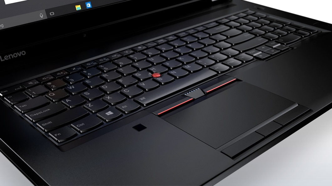Lenovo ThinkPad P70 Keyboard Angle Detail