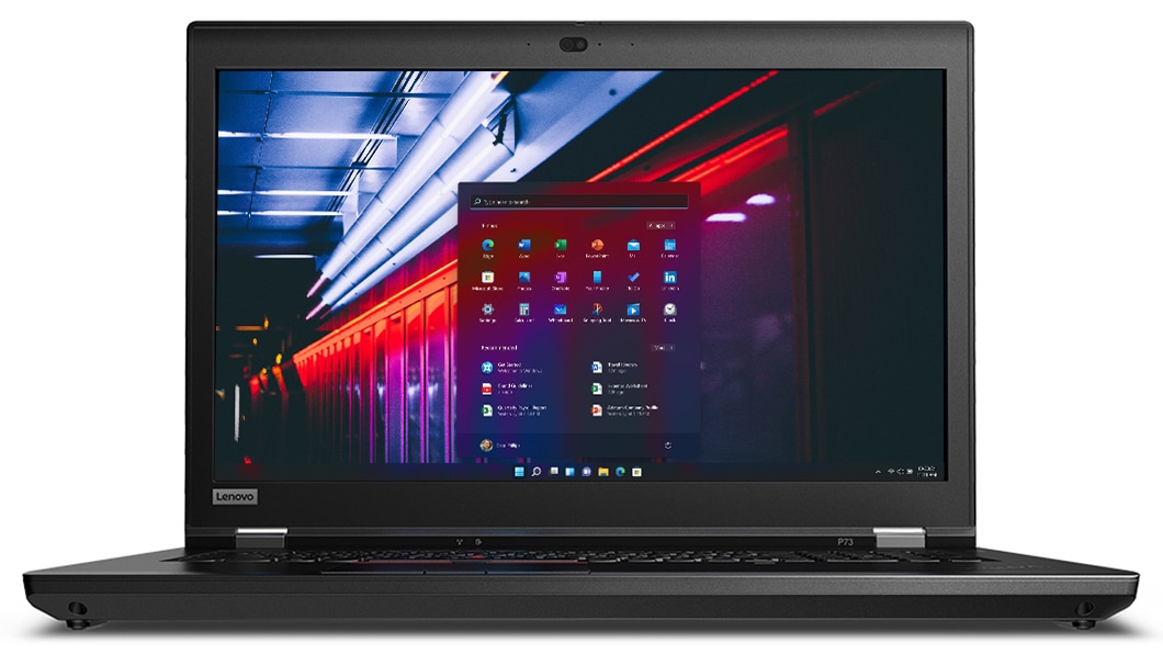 Front view of the ThinkPad P73 laptop