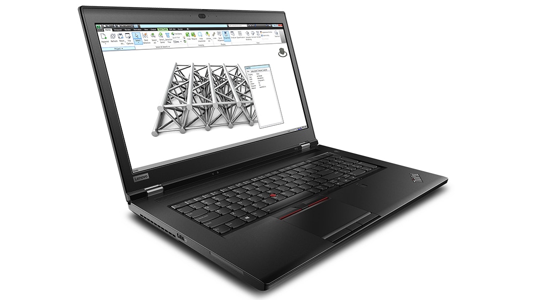 Left angle view of the ThinkPad P73 laptop