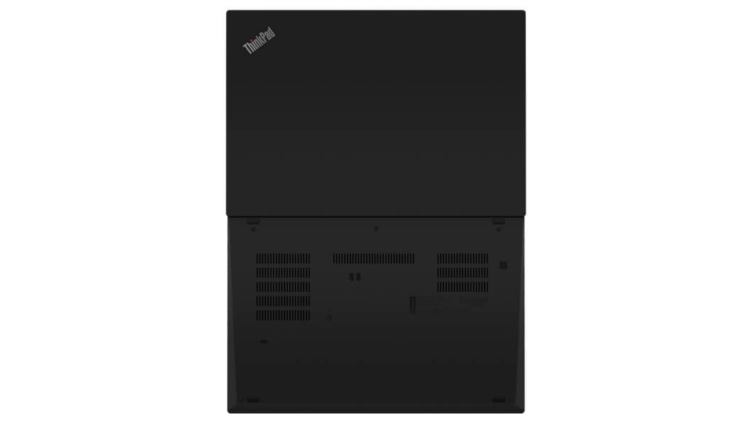 Vista posteriore con apertura a 180° di Lenovo ThinkPad T14 (AMD)