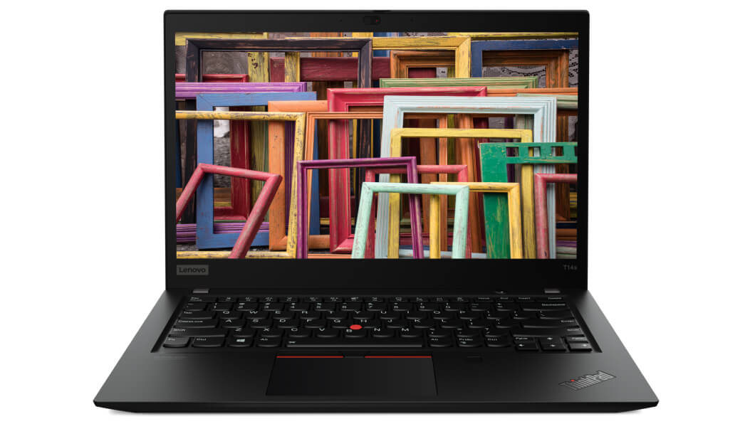 Lenovo ThinkPad T14s (AMD) sedd framifrån