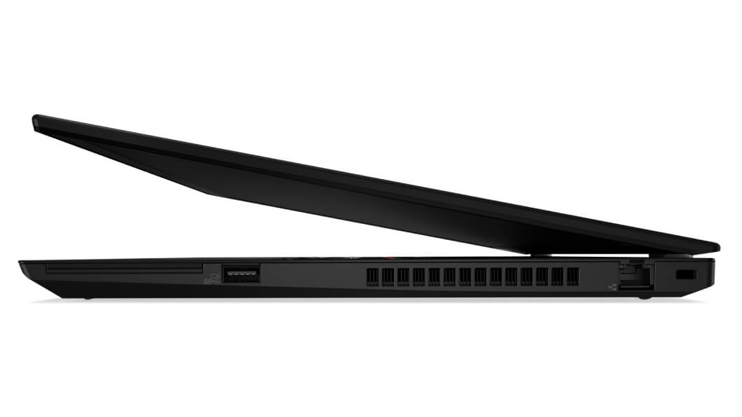 Lenovo ThinkPad T15 side view of ports