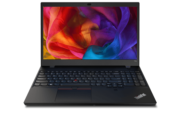 Vue avant du Lenovo ThinkPad T15p