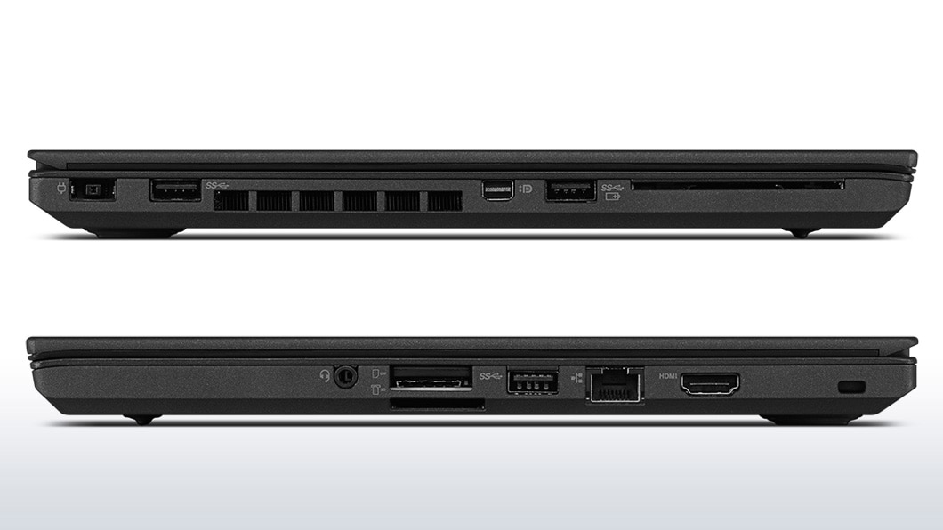 Lenovo ThinkPad T460 Right and Left Side Ports Detail