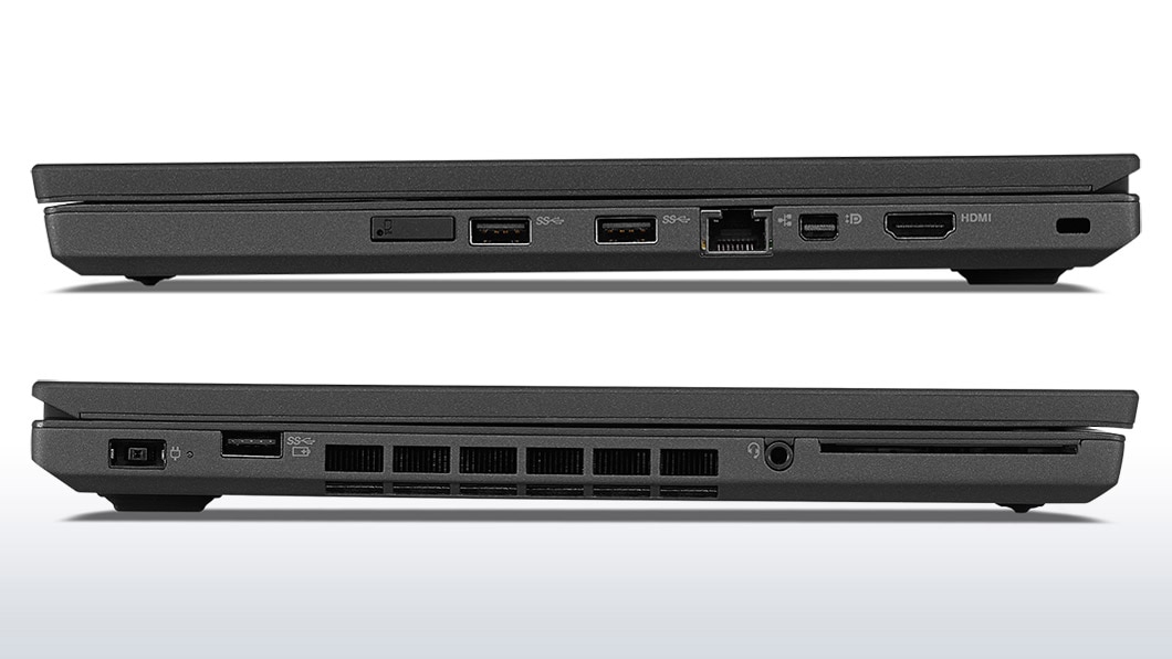 Lenovo ThinkPad T460p Left and Right Side Ports Detail