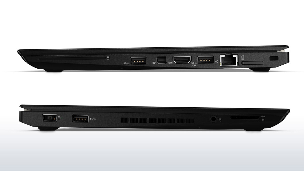 Lenovo ThinkPad T460s Left and Right Side Ports Detail